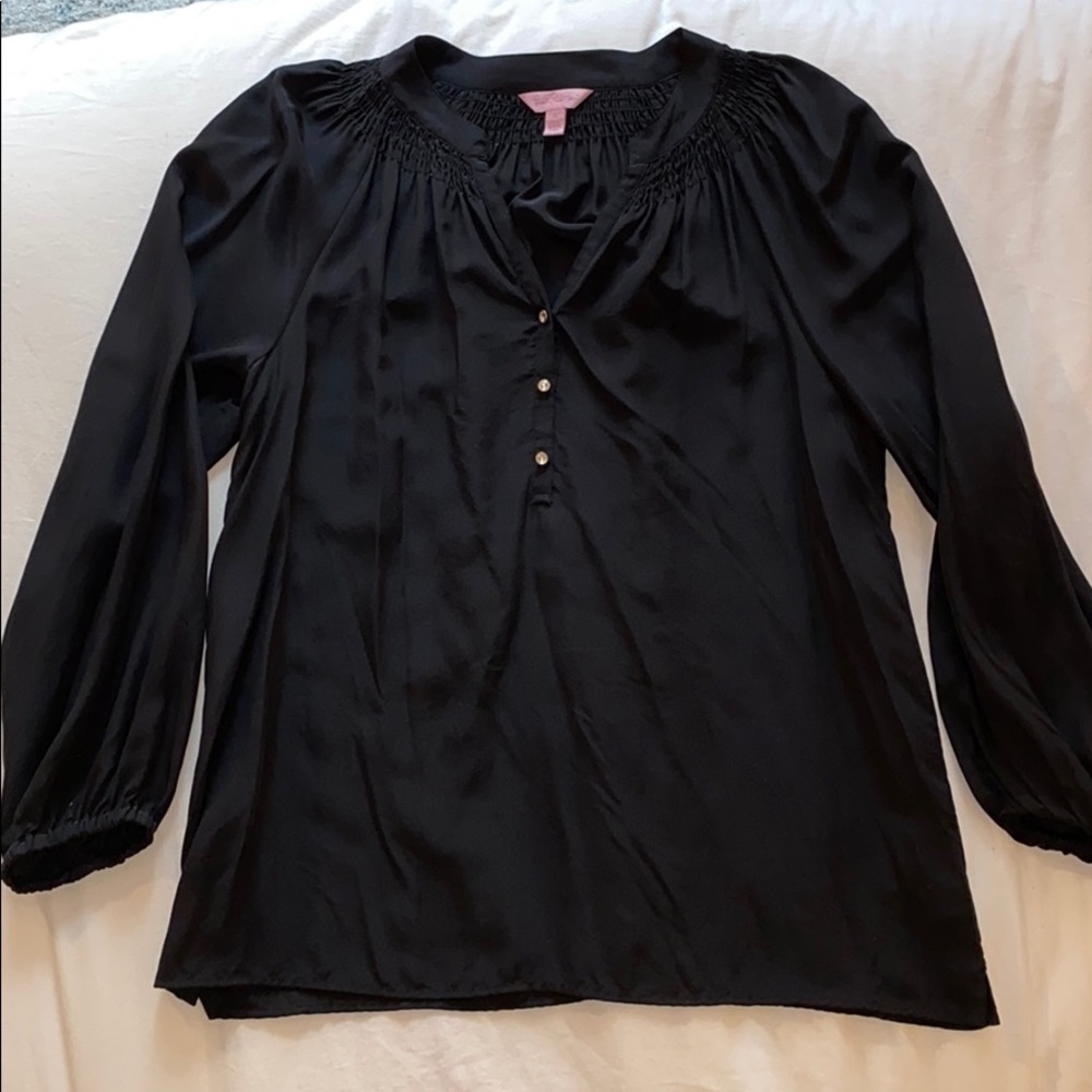 Lilly Pulitzer Elsa Top in Black